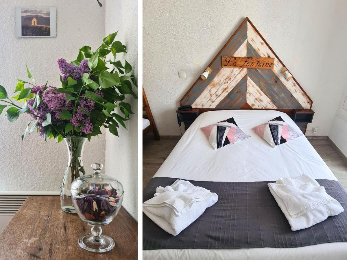 Hotel La Fontaine Saint-Martin-de-Brômes Extérieur photo