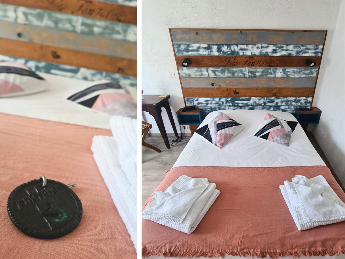Hotel La Fontaine Saint-Martin-de-Brômes Extérieur photo