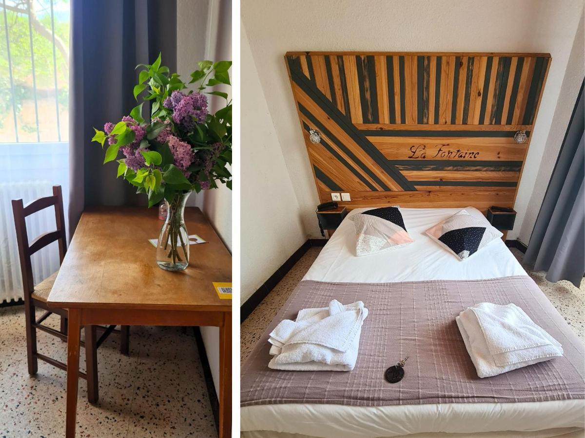 Hotel La Fontaine Saint-Martin-de-Brômes Extérieur photo