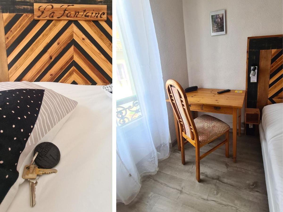 Hotel La Fontaine Saint-Martin-de-Brômes Extérieur photo